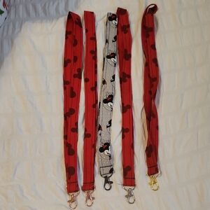 Red and Black Lanyard Set